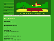 Tablet Screenshot of miniaturmuensterland.de